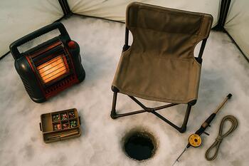 Simple midwinter layout sketch with many drilled holes